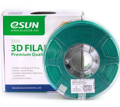 Buy eSun ABS+ 3D Filament 1.75mm 1kg - Green online
